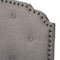 Baxton Studio Lexi Modern Light Grey Upholstered Queen Size Bed 136-7440 - alternate 3